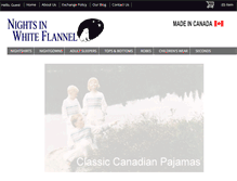 Tablet Screenshot of nightsinwhiteflannel.com